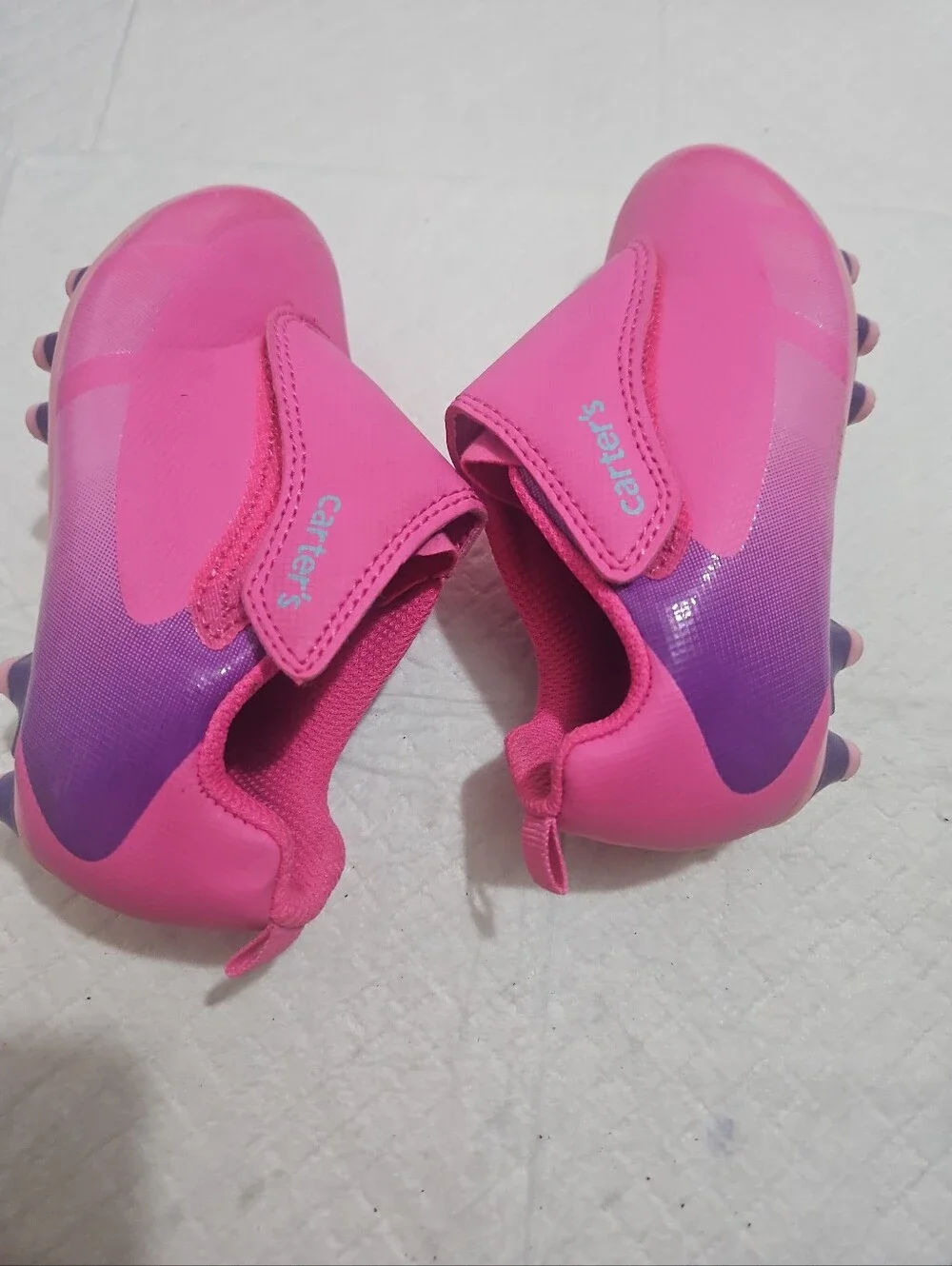 Carters Kids Fica Sports Cleats Slip-On Active Shoes in  Pink Sz 7